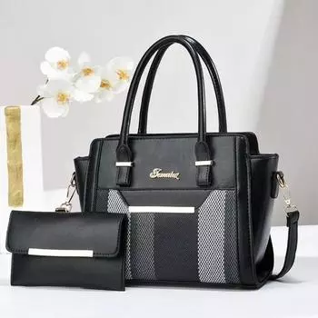 Новая женская большая сумка через плечо, женская роскошная кожаная сумка, модные женские сумки-тоут, большая вместимость, женская сумка с верхней ручкой