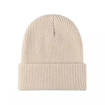 Новая женская и мужская осенне-зимняя теплая шапка-бини, однотонная женская и мужская эластичная вязаная крючком шапка-бини для женщин и мужчин One Size