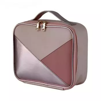 Новая женская косметичка из искусственной кожи с разделителями, большая вместительная дорожная женская косметичка для хранения