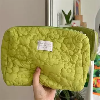 Новая женская косметичка с цветочным узором, туалетные принадлежности, косметический органайзер, сумка на молнии, дорожная косметичка, женская косметичка жёлтый