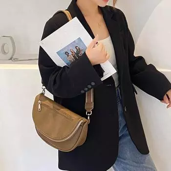 Новая женская кожаная сумка через плечо, модные женские однотонные поясные сумки, повседневные сумки через плечо большой емкости, универсальная сумка