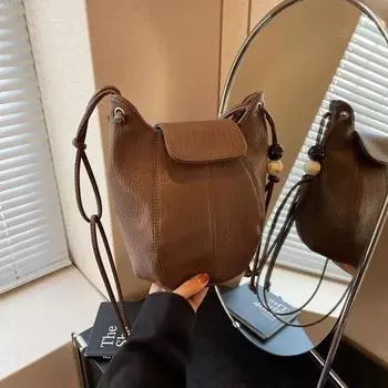 Новая женская кожаная сумка первого слоя, симпатичный цвет, кожаная оболочка, телефон, мобильный телефон, модная сумка через плечо