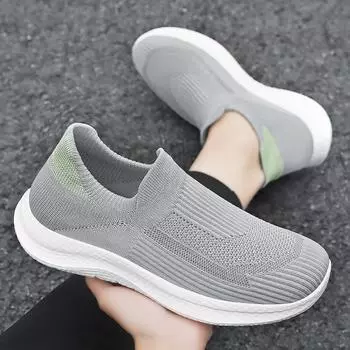 Новая женская летняя обувь: Дышащая и пахучая полиуретановая удобная и универсальная повседневная обувь 36 чёрный