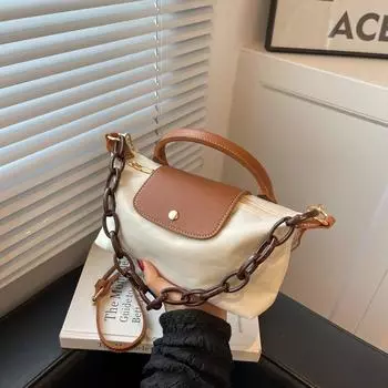 Новая женская мини-сумочка, весенне-осенняя универсальная модная нишевая дизайнерская повседневная сумка, кошельки и сумки, дизайнерские сумки белый