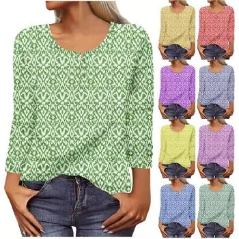 Новая женская модная футболка на пуговицах с длинными рукавами и тонкими повседневными топами S