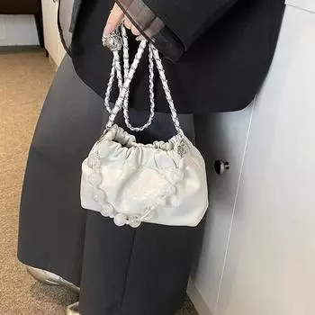 новая женская модная сумка через плечо маленькая изысканная ручка из бисера Будды городская красота модный тренд