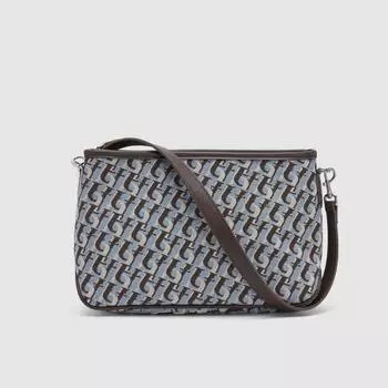 Новая женская модная сумка на плечо с пресбиопией, кофейно-коричневым принтом коричневый