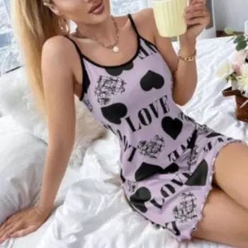 Новая женская ночная рубашка с открытой спиной, домашняя одежда с круглым вырезом, приятная для кожи, женская ночная рубашка, женская одежда M