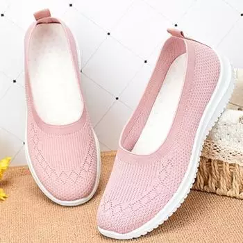 Новая женская обувь, дышащая обувь, тканевая обувь на мягкой подошве, повседневная обувь для мам 36 чёрный