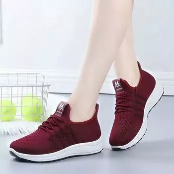 Новая женская обувь. Туфли на плоской подошве. Удобная противоскользящая спортивная обувь. Легкая и прочная прогулочная обувь. 36