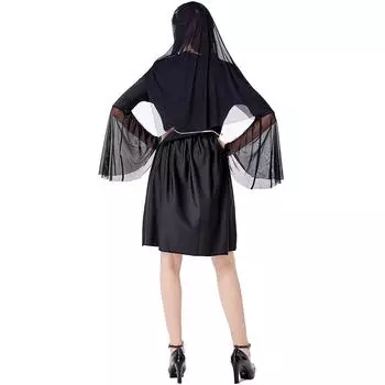 Новая женская одежда для ремонта на Хэллоуин от M-XL, игровая одежда, ночная одежда, одежда для вечеринок и униформа ведьмы. M чёрный