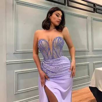 Новая женская одежда новое сексуальное платье-труба без рукавов облегающее платье с облегающим поясом S светло-синий