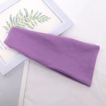 Новая женская повязка на голову широкая вязаная хлопковая спортивная эластичная резинка для волос повязка для йоги макияжа обруч для волос винтажный хедрэп аксессуары для волос One Size