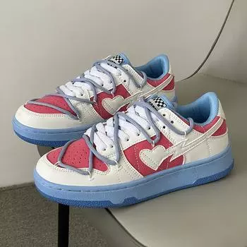 Новая женская повседневная обувь, модная обувь на плоской подошве, обувь для скейтбординга, дышащая спортивная обувь для девочек, украшения с повязками 36 жёлтый