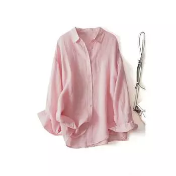 Новая женская рубашка с длинными рукавами и солнцезащитным кремом на весну и лето, тонкая свободная рубашка с кондиционером, повседневная рубашка, куртка S