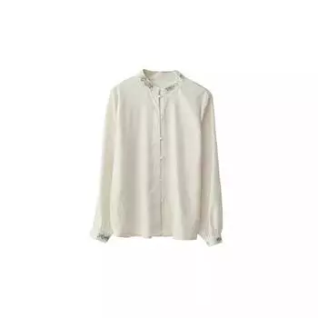 Новая женская рубашка в китайском стиле с вышивкой из жаккарда в национальном стиле на весну и осень S