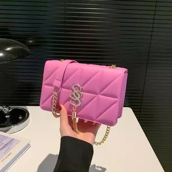 Новая женская сумка 2024 года, высококачественная, осенне-зимняя, универсальная, с бахромой, сумка-мессенджер, сумка через плечо для поездок за границу чёрный