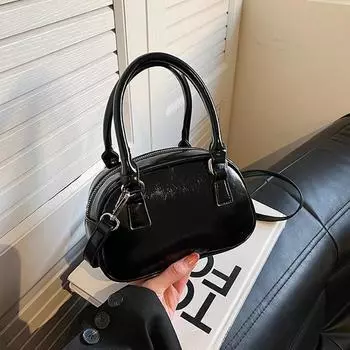 Новая женская сумка 2024, популярная универсальная сумка через плечо в стиле ретро на одно плечо, женская ручная маленькая квадратная сумка коричневый