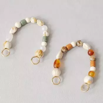 Новая женская сумка, аксессуар на ремешке, винтажные янтарные акриловые бусины из смолы, детали, роскошный браслет ручной работы, женский милый браслет с ручкой для сумки, цепочка 33CM янтарь