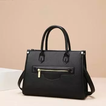 Новая женская сумка через плечо, большая вместимость, высокое качество, однотонная сумка на молнии, популярная модная сумка из искусственной кожи для матери и ребенка 22 13 30