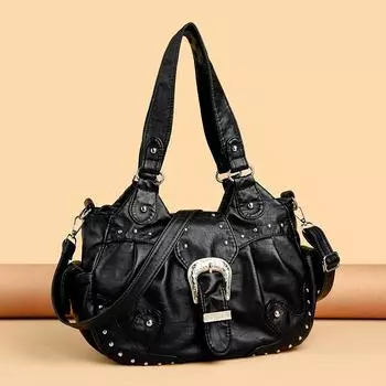 Новая женская сумка через плечо, европейская и американская модная сумка, повседневная сумка через плечо, большая вместимость