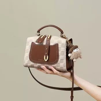 Новая женская сумка через плечо из натуральной кожи, осенняя портативная сумка-подушка Boston High-end