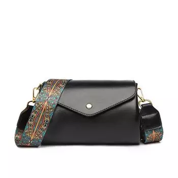 Новая женская сумка через плечо, модная цилиндрическая сумка с несколькими отделениями, мягкая кожаная текстура, большая вместимость, легкая повседневная сумка через плечо 19X13X12CM чёрный