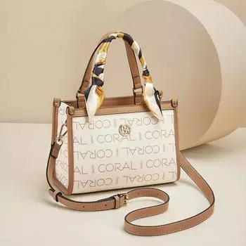 Новая женская сумка через плечо с ретро-принтом, многофункциональная сумка-тоут большой вместимости, модная сумочка