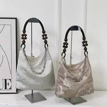 Новая женская сумка через плечо с вышитой цепочкой в китайском стиле на лето, новая вместительная сумка для игрушек в китайском стиле