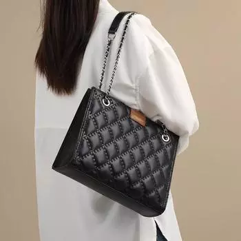 Новая женская сумка через плечо с высококачественной натуральной кожаной цепочкой, маленькая сумка-тоут на одно плечо в стиле ароматизатора