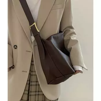 Новая женская сумка через плечо, сумка-тоут, осенне-зимняя, большой емкости, высококачественная сумка через плечо для поездок на работу