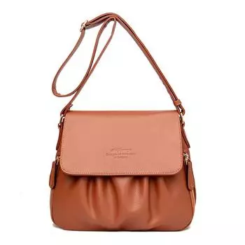 Новая женская сумка через плечо. Высококачественная повседневная и универсальная плиссированная сумка через плечо.