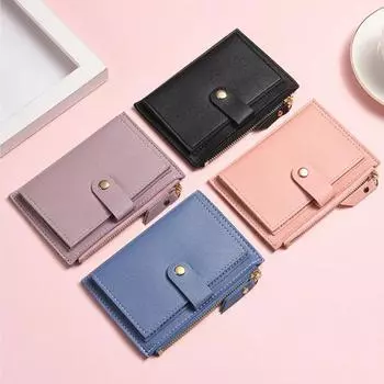 Новая женская сумка для карт, держатель водительских прав, держатель кредитных карт, многослотовый чехол для карт, ультратонкий кошелек для женщин, кошелек для монет фиолетовый