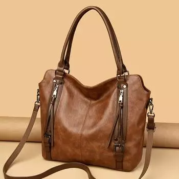 Новая женская сумка, европейская и американская, большая сумка, сумка-тоут, мягкая кожа, большая вместимость, одно плечо, женская сумка через плечо