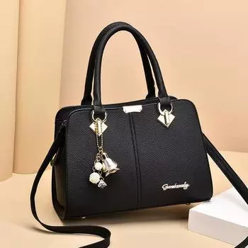 Новая женская сумка из искусственной кожи большой емкости, модная женская сумка через плечо, повседневная сумка для покупок, женская сумка через плечо