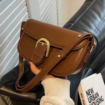 Новая женская сумка из искусственной кожи в стиле ретро, маленькая, модная, одно плечо, высококачественная, легкая, роскошная, дорожная сумка для покупок