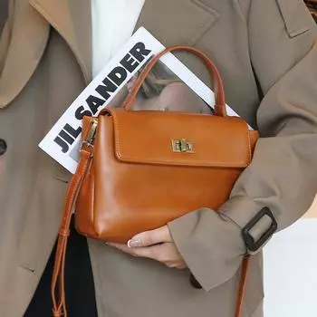 Новая женская сумка из натуральной кожи, высококачественная сумка через плечо, универсальная сумка для поездок на работу