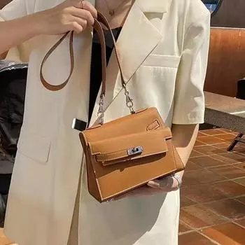 Новая женская сумка из натуральной кожи EP, кожаная двусторонняя сумка с кепкой неправильной формы, сумка на одно плечо, персонализированная модная женская сумка