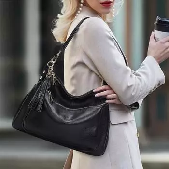 Новая женская сумка из натуральной кожи первого слоя, модная женская сумка из натуральной кожи, сумка через плечо для женщин, мягкие кожаные ручки
