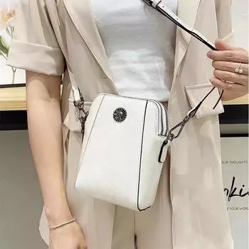 Новая женская сумка из натуральной кожи с масляным воском, сумка для мобильного телефона, модная сумка через плечо на одно плечо в женском стиле