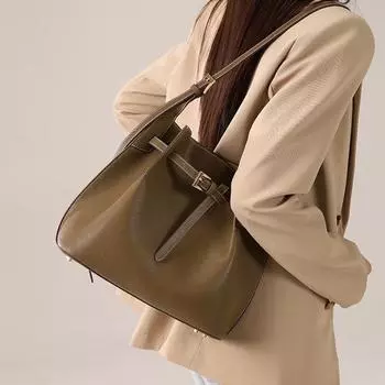 Новая женская сумка из натуральной кожи, большая вместительная сумка-тоут, модная и универсальная женская сумка для поездок на работу