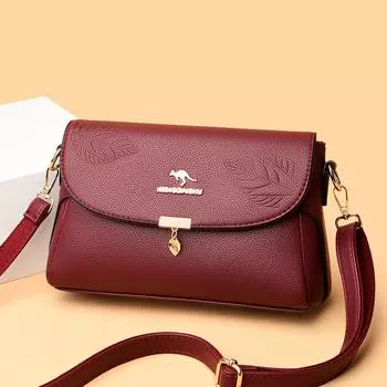 Новая женская сумка-мессенджер из мягкой кожи с тиснением через плечо для женщин среднего возраста для motherbag