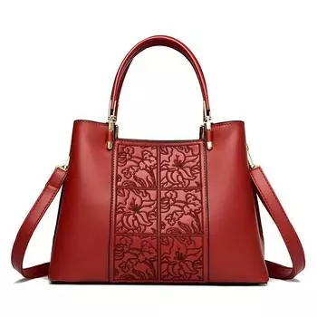 Новая женская сумка-мессенджер с вышивкой в китайском стиле для мамы на день рождения красный
