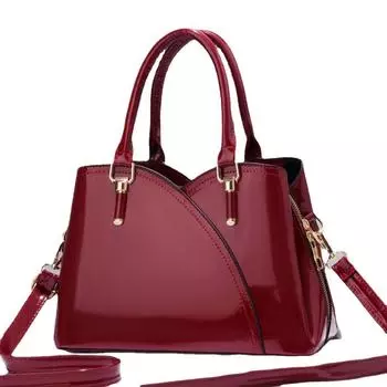 Новая женская сумка, модная яркая кожаная текстурированная женская сумка через плечо через плечо чёрный