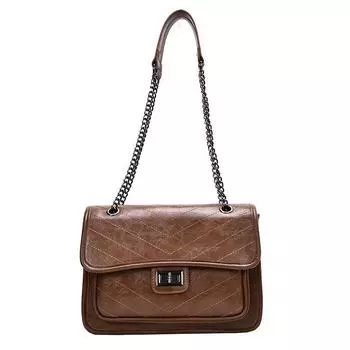 Новая женская сумка — модная, ретро и универсальная. чёрный