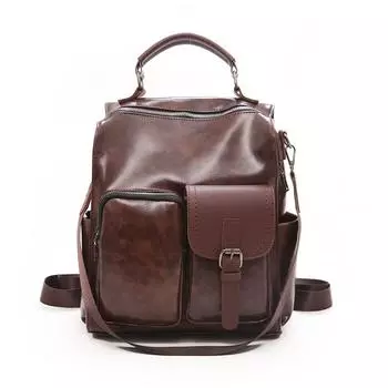 Новая женская сумка, модные сумки в стиле ретро, женский рюкзак из искусственной кожи в студенческом стиле, популярная сумка