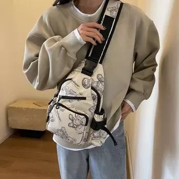 Новая женская сумка на грудь из нейлоновой ткани, сумка через плечо, практичная, удобная, простая и модная, универсальная, модная и прочная для выхода в свет