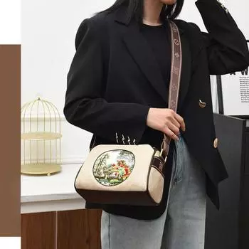 Новая женская сумка на одно плечо, бесплатная доставка, через плечо, в китайском стиле, модная, популярная, высококачественная, универсальная, изящная