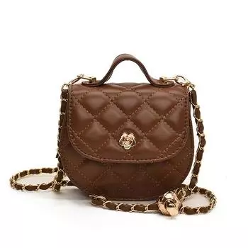 Новая женская сумка, нишевая бриллиантовая мини-сумка. коричневый