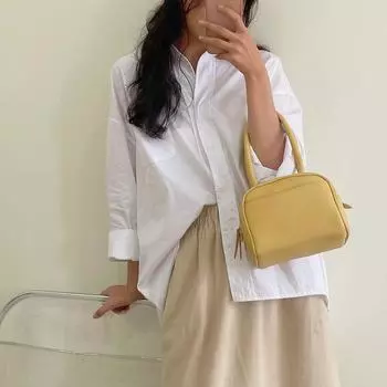 Новая женская сумка, однотонная, простая, универсальная, из искусственной кожи, женская сумка через плечо, модная, трендовая, женская сумка на одно плечо